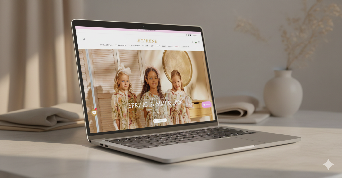 Luxury Website Redesign & Custom UX for Children’s Fashion Brand